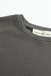 SWAYING/KNIT round hem half-sleeved pullover SW24SS1T45 dark gray